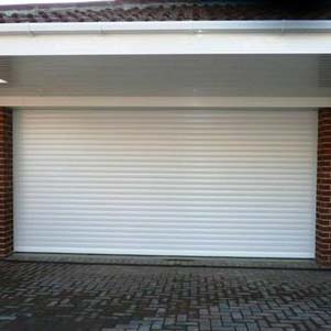 White roller-door in Telford